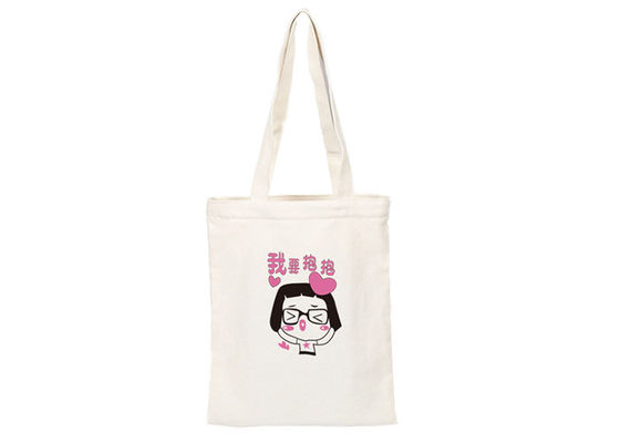গুণমান  Custom Printed Cute Canvas Tote Bags Shopper Silk Screen Printed কারখানা