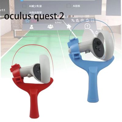 Oculus Quest 2 VR ইন্টিগ্রেটেড গেমের আনুষাঙ্গিকগুলির জন্য হ্যান্ডেল টাচ কন্ট্রোলার টেবিল টেনিস প্যাডেল গ্রিপ জোড়ায়