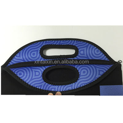 কারখানা নরম অনুভূতি neoprene কুলার ব্যাগ হ্যান্ডেল সঙ্গে neoprene লাঞ্চ ব্যাগ তৈরি