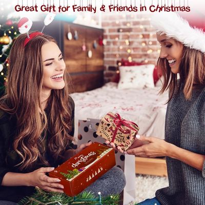 ক্রিসমাস সুগন্ধযুক্ত মোমবাতি উপহার সেট Elk &amp; ক্রিসমাস ট্রি আকৃতির হস্তনির্মিত সয়া মোম Xmas Aromatherapy মোমবাতি